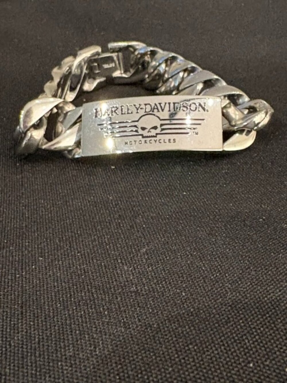 HARLEY DAVIDSON WILLIE G SKULL ID BRACELET